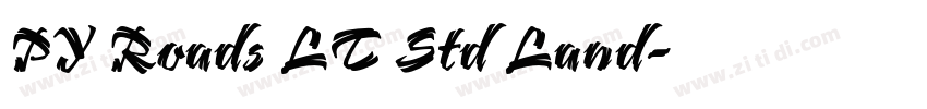 PY Roads LT Std Land字体转换